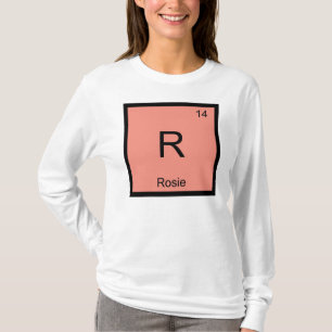 Camiseta Rosie Nome Química Elemento Tabela Periódica