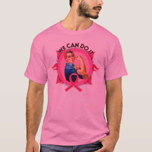 Camiseta Rosie o cancro da mama do rebitador