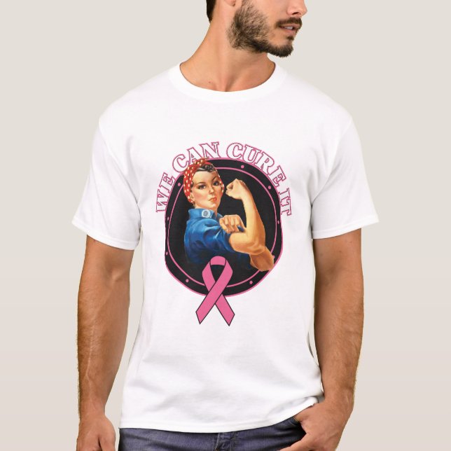 Camiseta Rosie o rebitador nós podemos curá-lo cancro da (Frente)