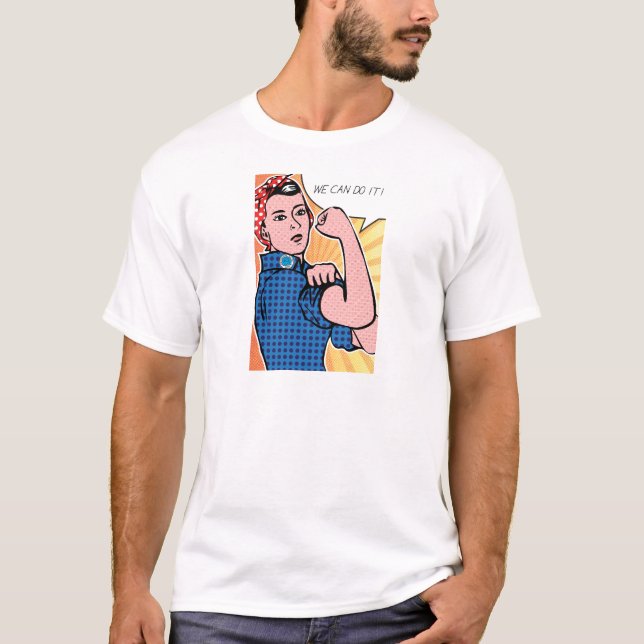 Camiseta Rosie o rebitador nós podemos fazê-lo! Pontos do (Frente)