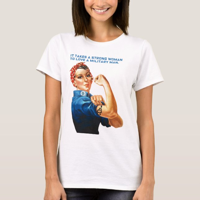 Camiseta ROSIE O REBITADOR - "toma uma mulher forte " (Frente)