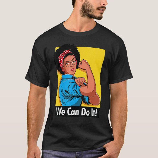 Camiseta Rosie, O Ribeira, Podemos Fazer Isso Afro-American (Frente)