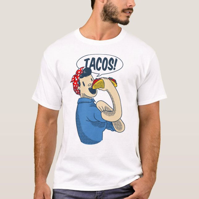 Camiseta rosie, o rio taco cinco de mayo (Frente)