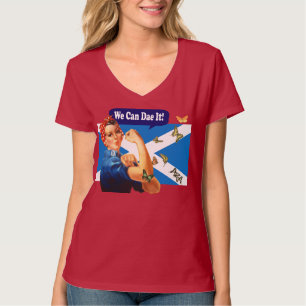 Camiseta Rosie o t-shirt escocês da independência do