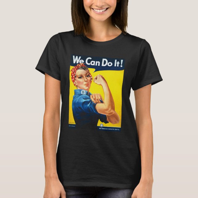 Camiseta Rosie, Poster Icônica Libertação das Mulheres (Frente)