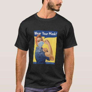 Camiseta Rosie, Vista Sua Máscara De Máscara Para As Mães