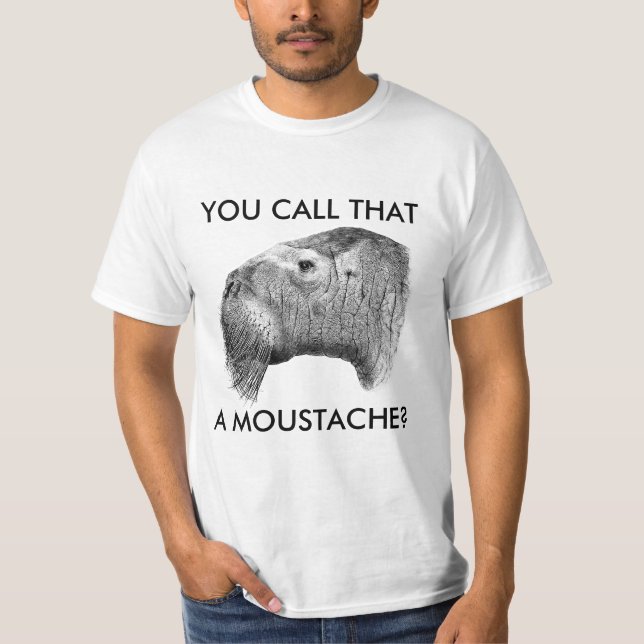 Camiseta Rosmarus do Odobenus - Moustache (Frente)
