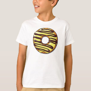 Camiseta Rosquinha amarela, avelã, chocolate, gelado, Glacé