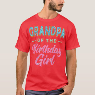 Camiseta Rosquinha Bonita Vovô Aniversário Garota Doce Famí