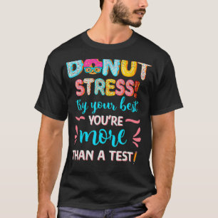 Camiseta Rosquinha branca borrifada Estresse da Rosquinha F