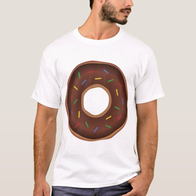Camiseta Rosquinha Castanho Engraçado (Frente)