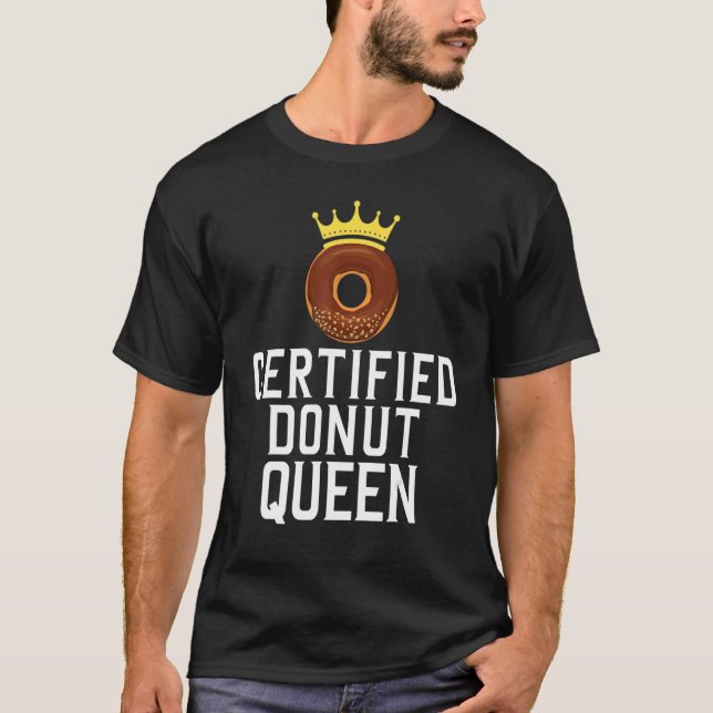 Camiseta Rosquinha certificada Rainha Comida 1 (Frente)