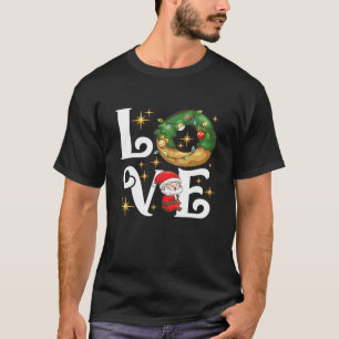 Camiseta Rosquinha Christmas Love Doughnut Love Xmas Pajama