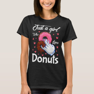 Camiseta Rosquinha Corta Uma Menina Adora Noz Mulher De Ves