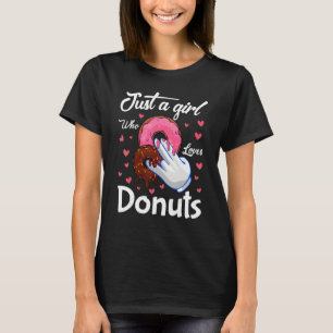 Camiseta Rosquinha Corta Uma Menina Adora Noz Mulher De Ves