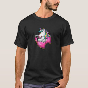 Camiseta Rosquinha da Unicorn Dotada de Amor Engraçado