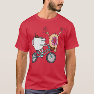 Camiseta Rosquinha de café e bicicleta