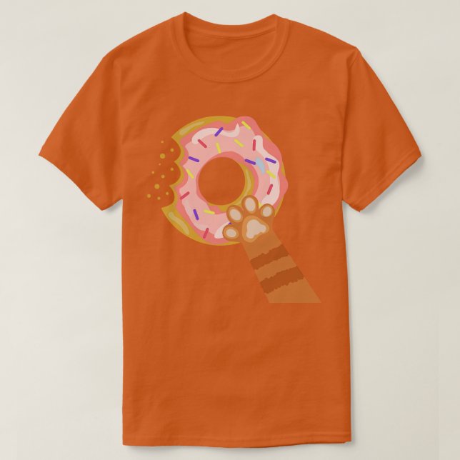 Camiseta Rosquinha de Capa de Gato (Frente do Design)