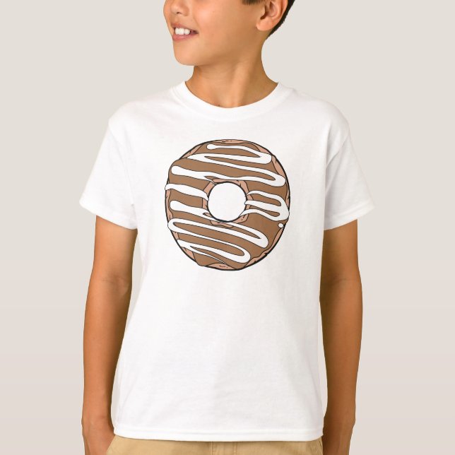 Camiseta Rosquinha de Caramelo, Noz, Vidro, Grito, Glacé (Frente)