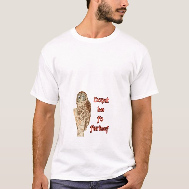 Camiseta Rosquinha de coruja feroz (Frente)
