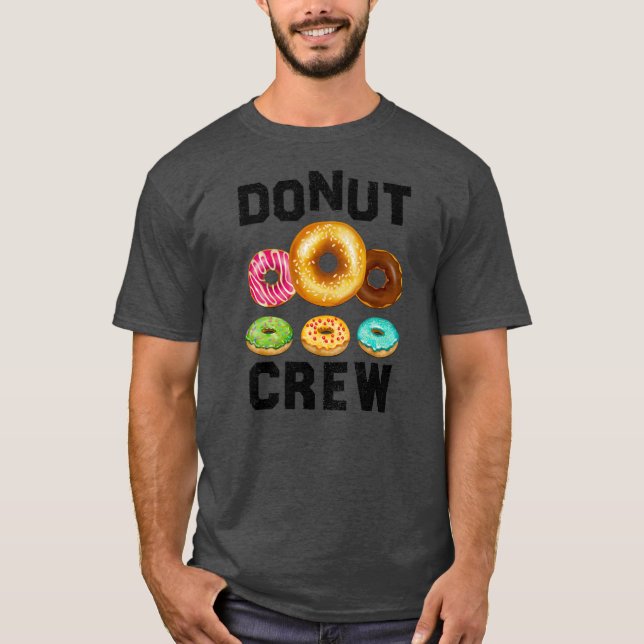 Camiseta Rosquinha De Design Para Homens Mulheres Crianças  (Frente)