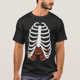 Camiseta Rosquinha de gaiola de costelas, esqueleto de Hall