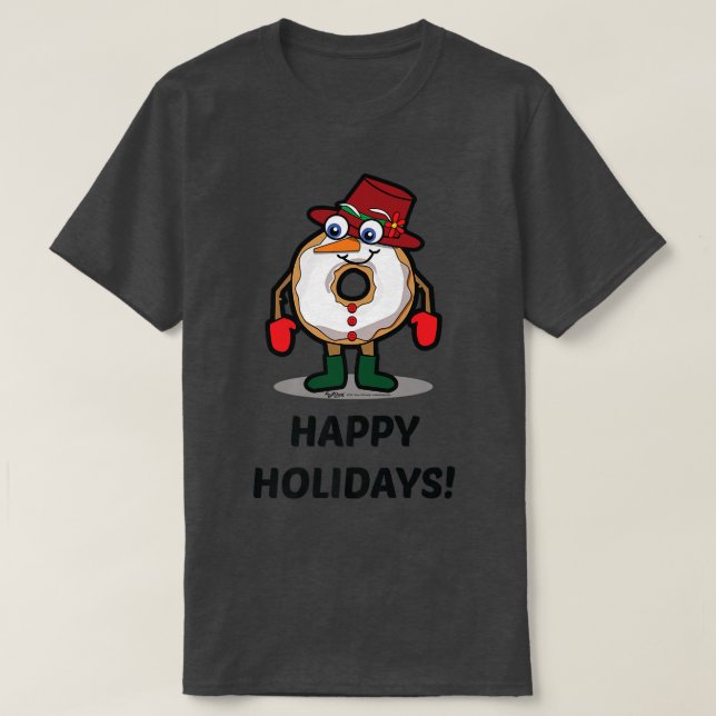 Camiseta Rosquinha de Natal Feliz (Frente do Design)