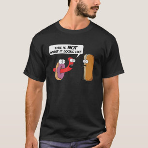 Camiseta Rosquinha engraçada de cachorro-quente do Comida I