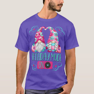 Camiseta Rosquinha Engraçada Modo Aniversário Motif Para Ro