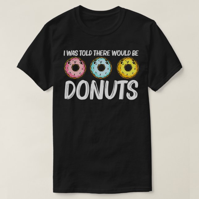 Camiseta Rosquinha Engraçado Presente Para Homens, Comida D (Frente do Design)