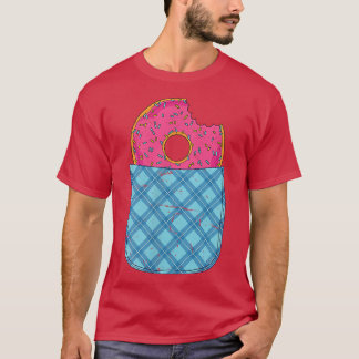 Camiseta Rosquinha Fecha borrifadas borboletas dobras de no