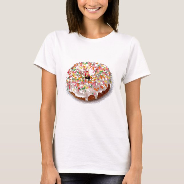 Camiseta Rosquinha festiva no branco (Frente)