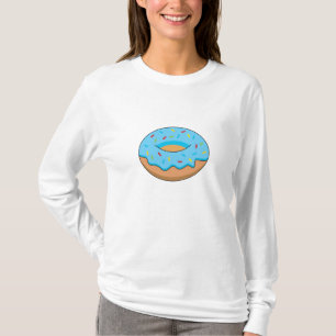 Camiseta Rosquinha Fosco Azul com Cartoon Sprinkles