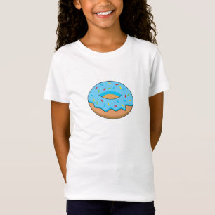 Camiseta Rosquinha Fosco Azul com Cartoon Sprinkles
