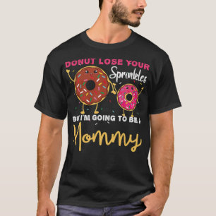 Camiseta Rosquinha Kawaii Sprinkles Mamãe Bebê doces de gên