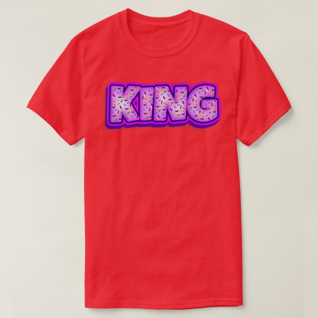 Camiseta Rosquinha King Baker Rosquinhas Lover Baking Royal (Frente do Design)