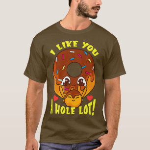 Camiseta Rosquinha Lover Pun Eu Gosto De Você Muito Comendo