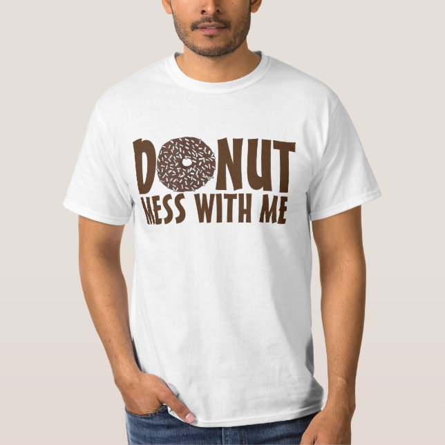 Camiseta Rosquinha Mess Comigo Chocolate Coconut Doughnut T (Frente)