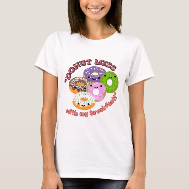 CAMISETA ROSQUINHA MESSY COM MEU CAFÉ DA MANHÃ (Frente)