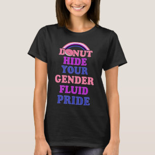 Camiseta Rosquinha Ocultar o Doente do Genderqueer do Orgul