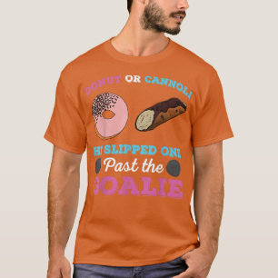 Camiseta Rosquinha ou Cannoli Sexo Engraçado Revela Gravide