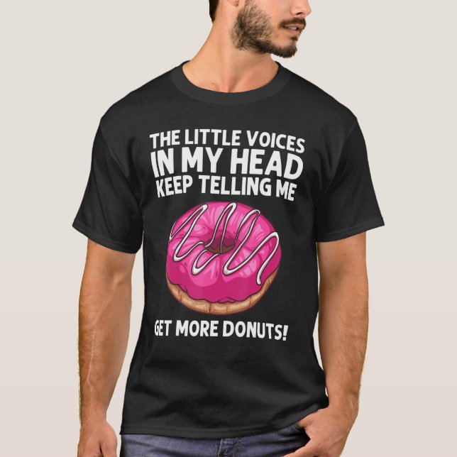 Camiseta Rosquinha Para Homens Rosquinha De Folhetos De Noz (Frente)