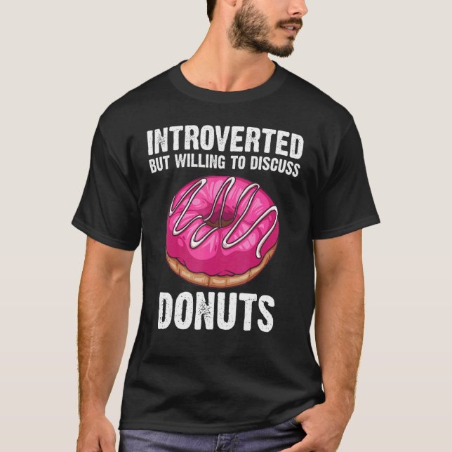 Camiseta Rosquinha Para Homens Rosquinha De Folhetos De Noz (Frente)