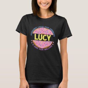 Camiseta Rosquinha Perca Seus Confeitos Lucy Está Aqui Seu