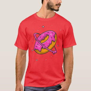 Camiseta Rosquinha Planeta Saturno Planeta Astronômico Spac