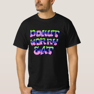 Camiseta Rosquinha preocupada comer alimentos