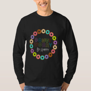 Camiseta Rosquinha Preocupada Rosquinha Feliz Homens Mulher