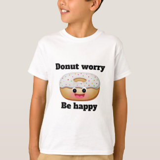 Camiseta Rosquinha preocupada, seja feliz
