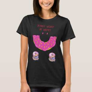 Camiseta Rosquinha Preocupada Seja Feliz