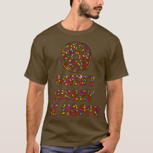 Camiseta Rosquinha Preocupada Ser Feliz Rosquinha Chocolate